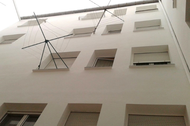 Fachadas y Patios interiores Pintura con descuelgues